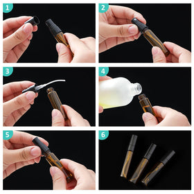 Zhehao compact travel bottle set for essential oils and fragrances.