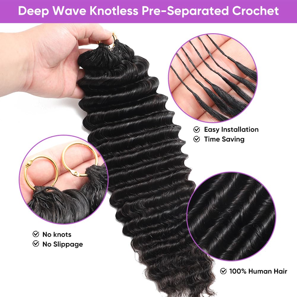Zhen Lai Fa Miracle Knots feather crochet texture close-up for easy installation.