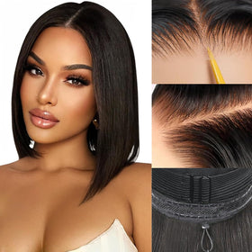 ZHENGON Bob wig glueless closure for quick wear and secure fit