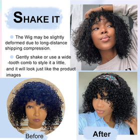 ZHENLISI 100% human hair wig offers authentic feel and versatility.