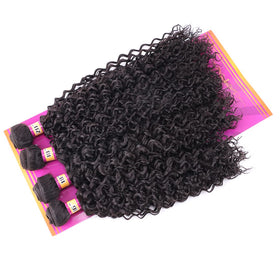 ZHENLISI flat-iron friendly kinky curly weave up to 180°C.