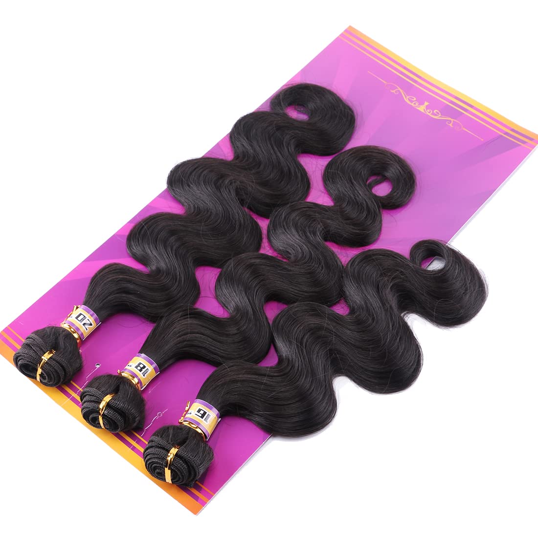 ZHENLISI full-head look achieved with the 3-bundle set and natural black color.