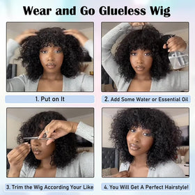ZHENLISI glueless cap wig provides secure, comfortable wear.