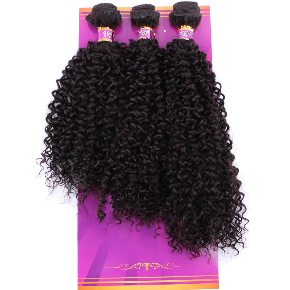 ZHENLISI kinky curly bundles 16-inch closeup shows soft texture and sturdy weft.