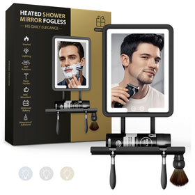 Zhenyemei shower mirror with heated light for a fogless shave.