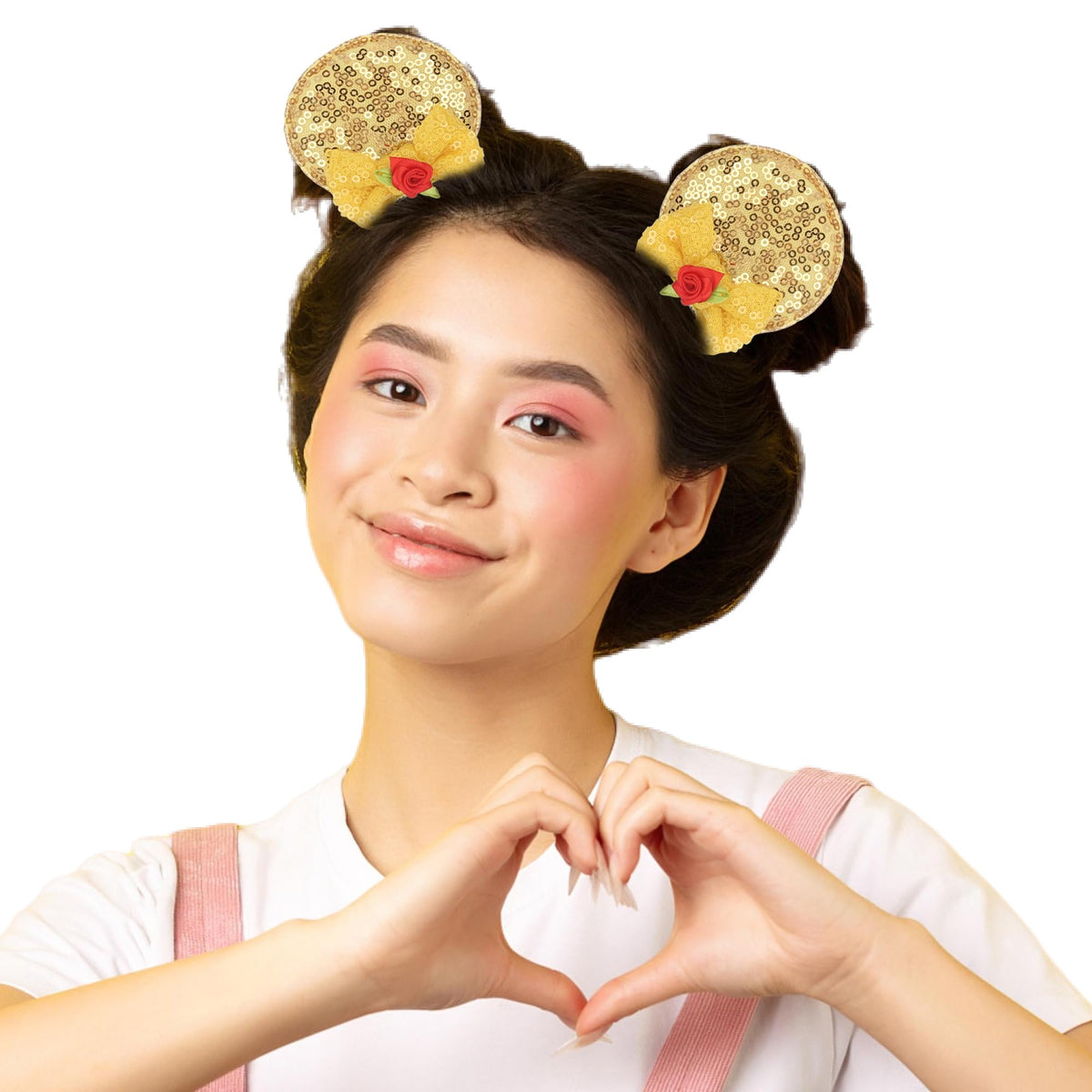 Zhezesmila mouse ears scrunchies keep hair tidy during parties and cosplay