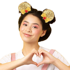 Zhezesmila mouse ears scrunchies keep hair tidy during parties and cosplay