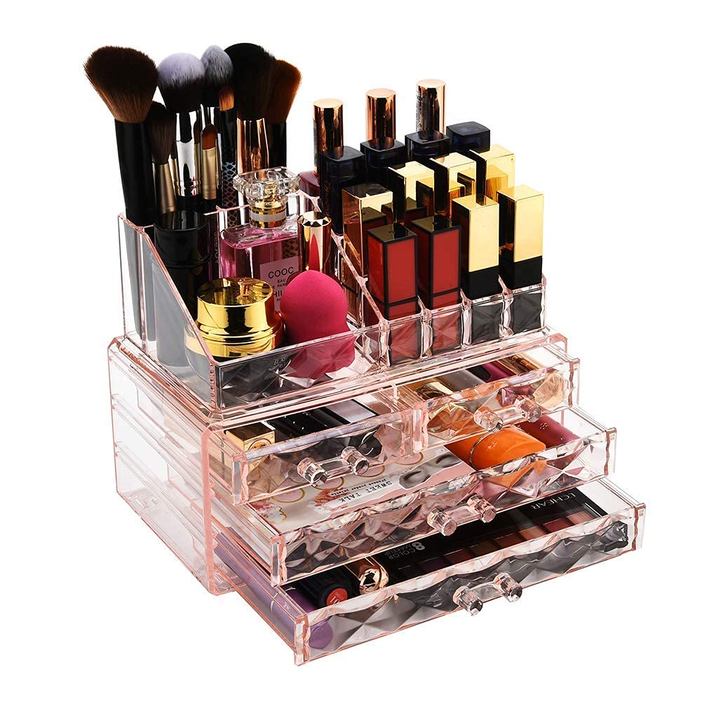 ZHIAI cosmetic organizer drawer inside view highlights concise organization