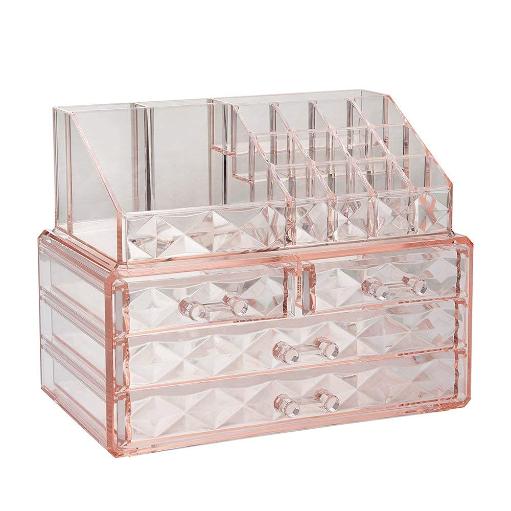 ZHIAI cosmetic organizer drawers assembly demonstrates space-saving storage