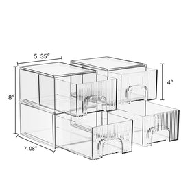 ZHIAI multipurpose storage drawers support desk, makeup, and pantry organization.