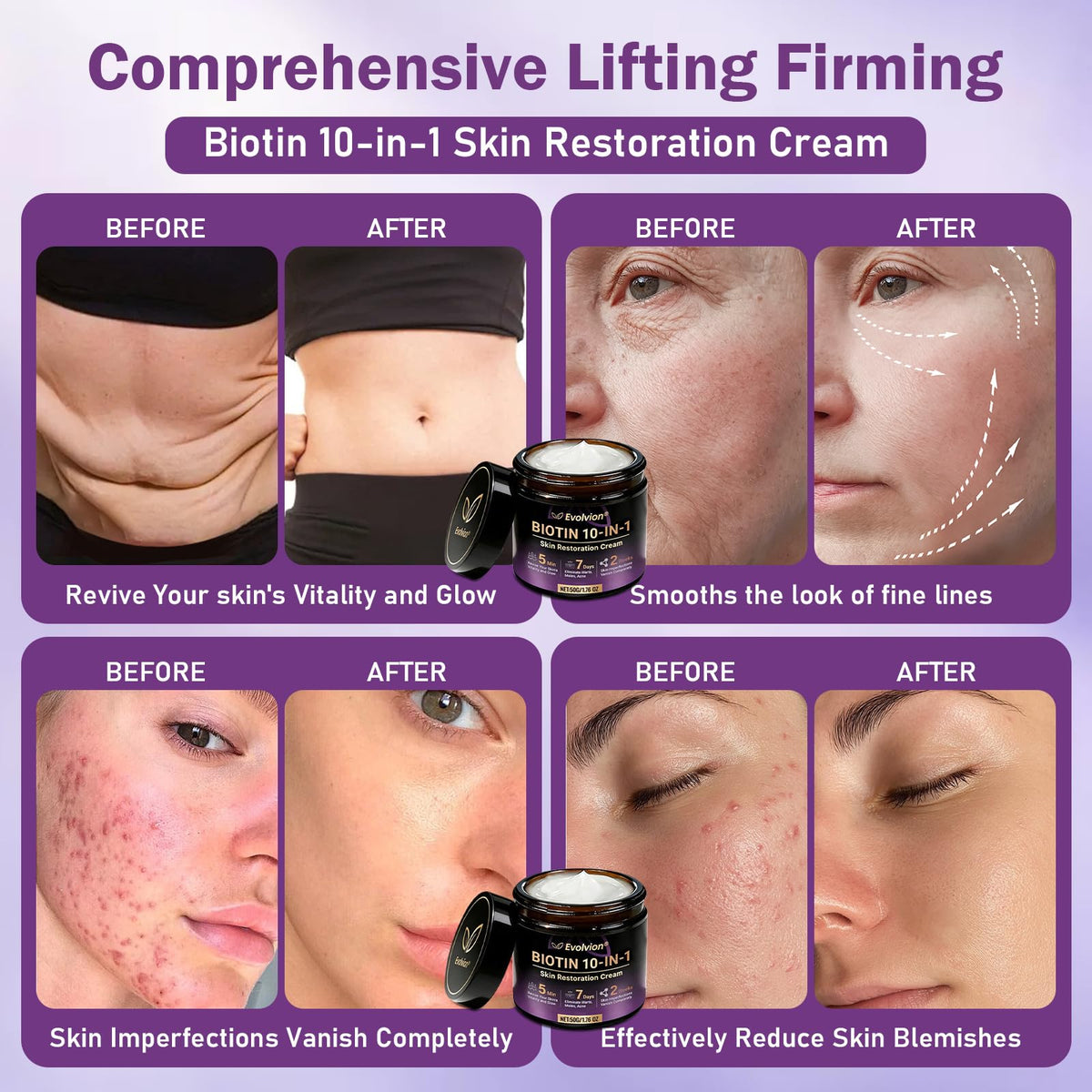zhmndo Biotin 10-in-1 cream application demonstrates gentle massage for absorption