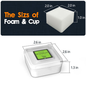 ZHOOGE dip foam cups demonstrate thorough needle cleaning with absorbent foam