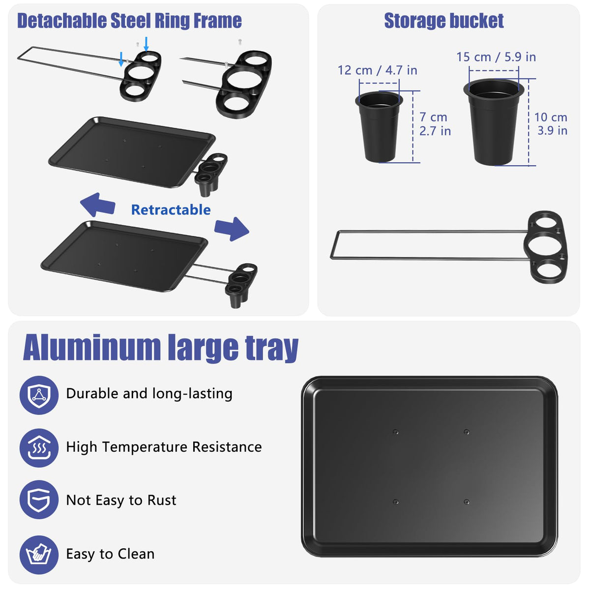 ZHOOGE Salon Tray height adjustment from 27 to 40 inches.