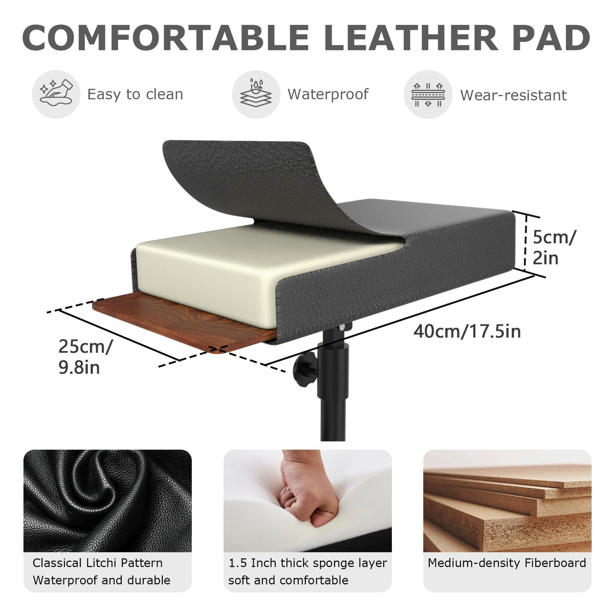 ZHOOGE tattoo arm rest stand storage bucket helps organize items efficiently.