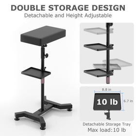 ZHOOGE tattoo arm rest stand sturdy base enhances stability on varied surfaces.