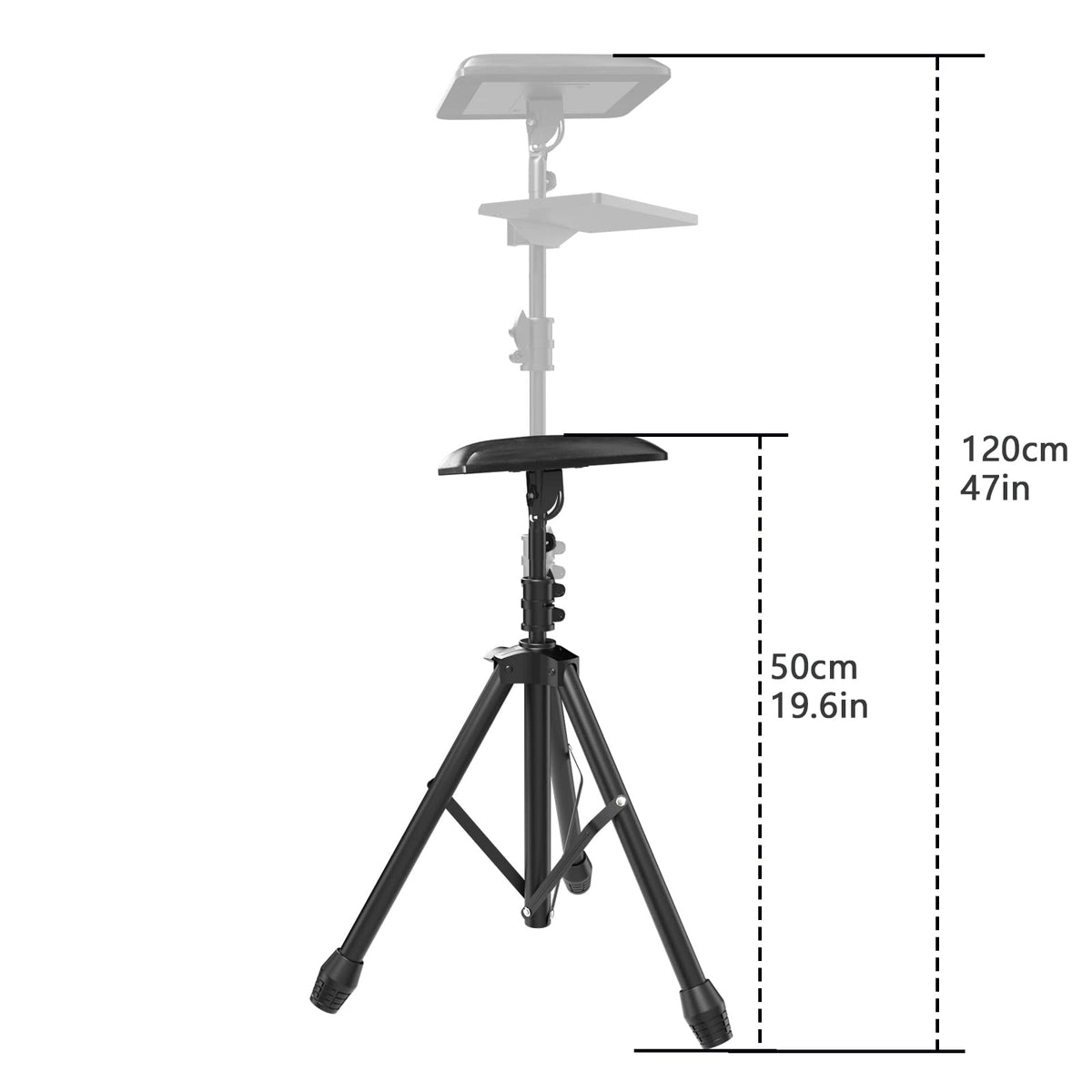 ZHOOGE tripod stand folds quickly for easy transport and storage.