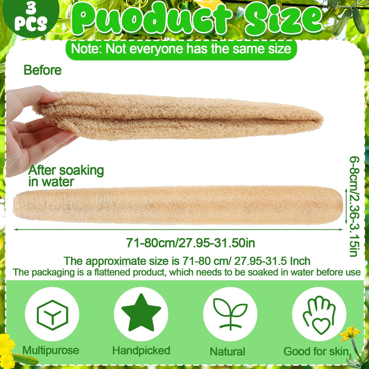 ZhouBoat loofah sponge ideal for dish cleaning with natural abrasiveness.