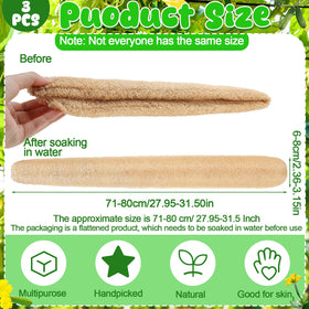 ZhouBoat loofah sponge ideal for dish cleaning with natural abrasiveness.