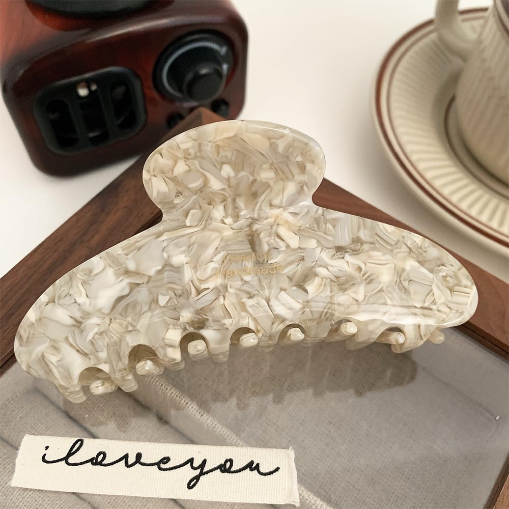 ZHOUMEIWENSP French butterfly clip 4in showcases bold pattern.