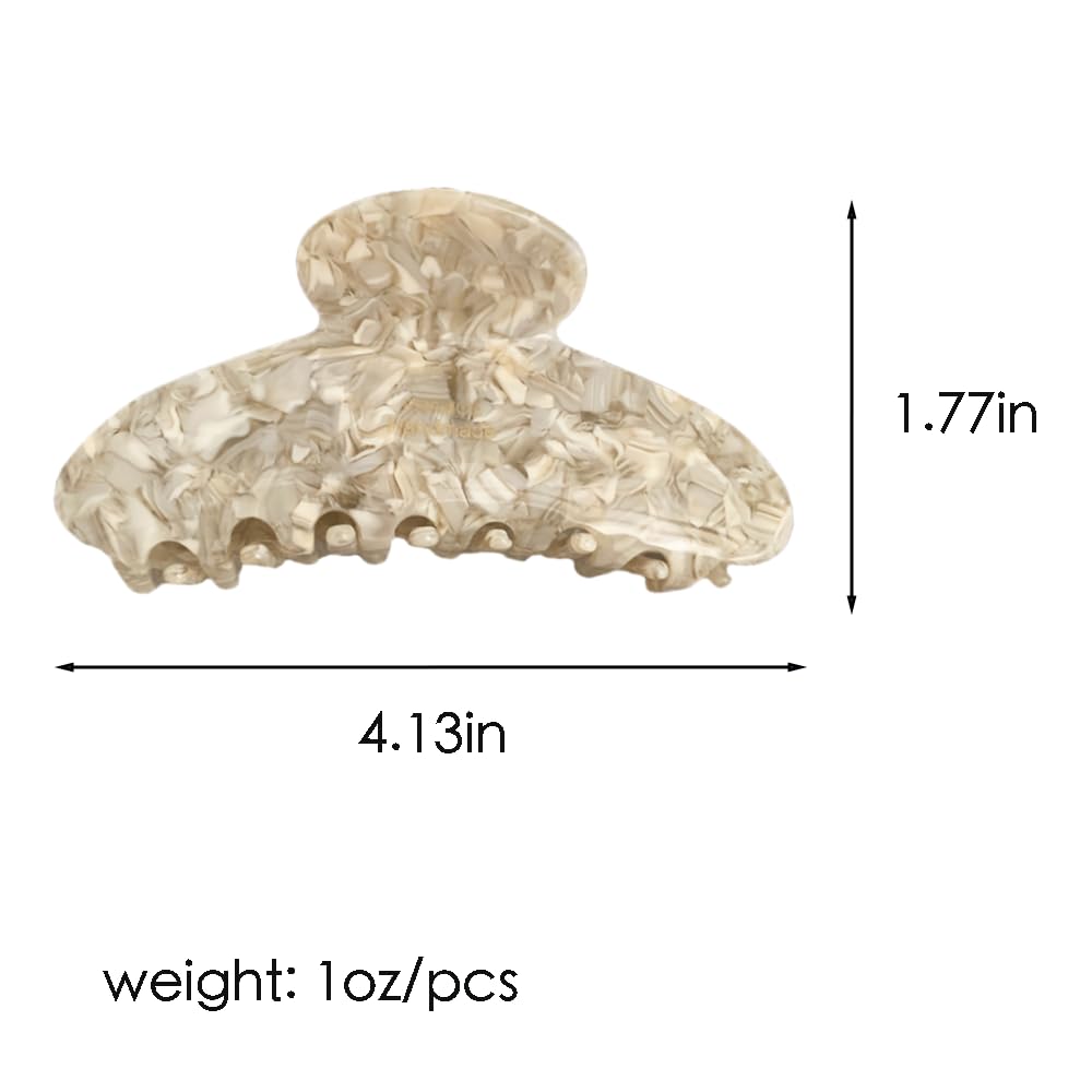 ZHOUMEIWENSP tortoise-pattern acrylic clip adds shine for versatile styling