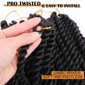 ZHTks easy-install braids, saves time during crochet braiding sessions.