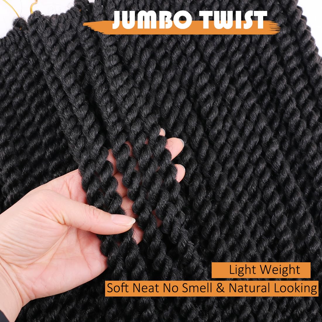 ZHTks lightweight Havana Twist, soft fibers for easy braiding and wear.