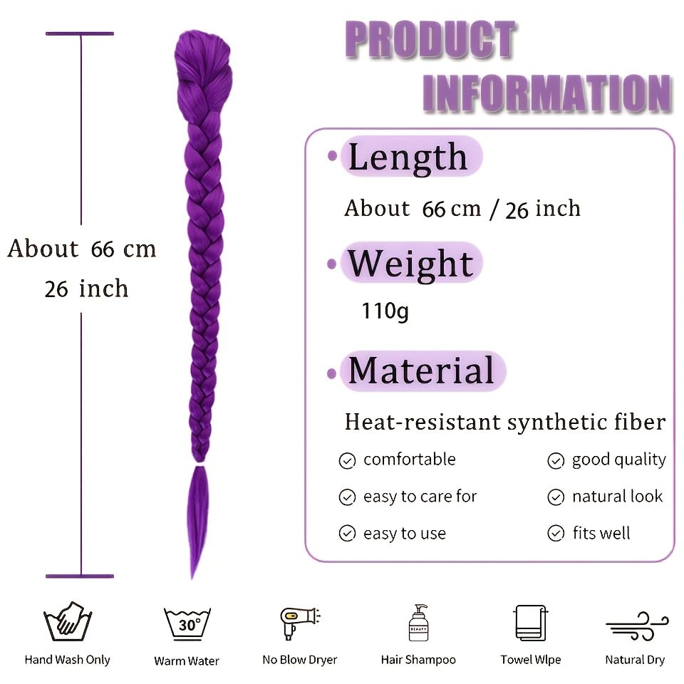 Zhuoqi Hair soft synthetic fibers keep kids comfortable and tangle-free.