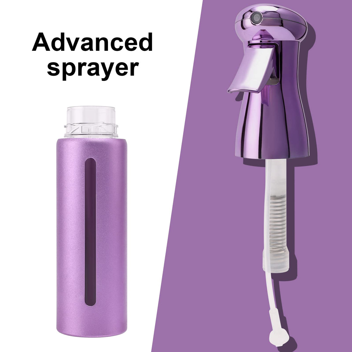 ZIBARBER 10oz bottle with wide mouth facilitates easy refills and versatile use.