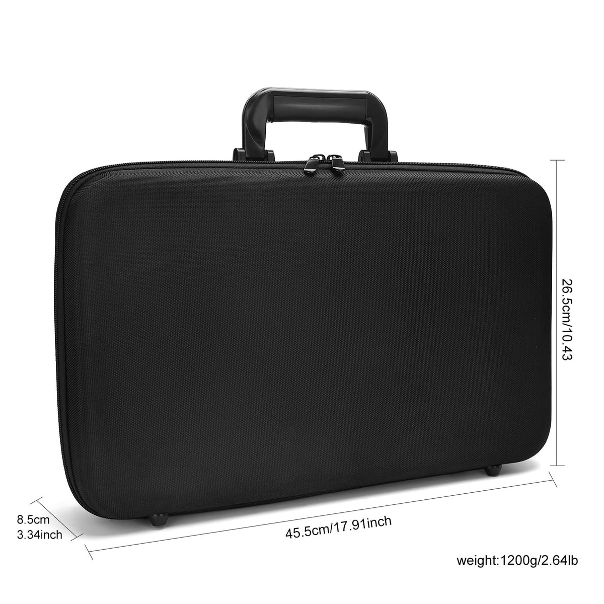 ZIBARBER Case lid closure strap provides secure closure during transit.