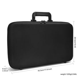ZIBARBER Case lid closure strap provides secure closure during transit.