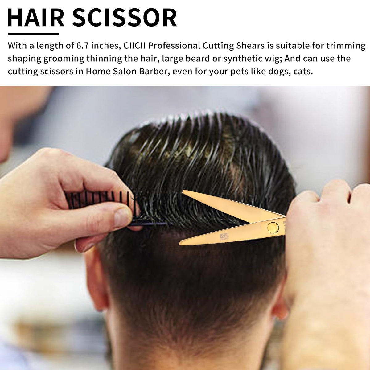 ZIBARBER complete cutting set ready for professional styling