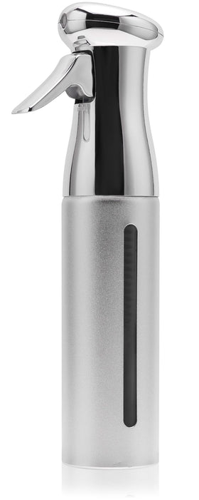 ZIBARBER fine mist spray bottle in silver for even liquid delivery during styling and cleaning