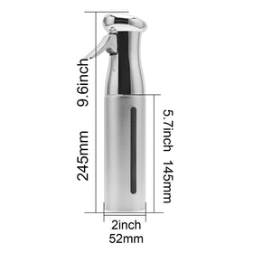 ZIBARBER non-pressurized bottle avoids propellants and reduces mess