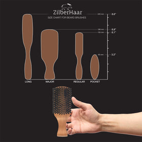 ZilberHaar Major pearwood handle detail highlights natural luxury.