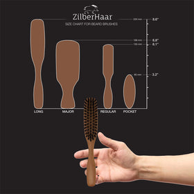 ZilberHaar pearwood handle gentle grip for precise control during grooming.