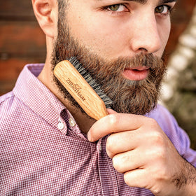 ZilberHaar vegan beard brush cruelty-free and eco-friendly choice.