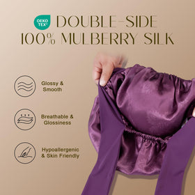 ZIMASILK double-layer silk bonnet shows softness and durability.