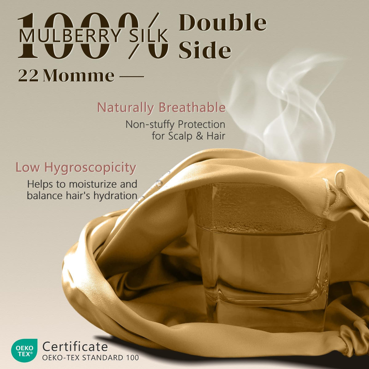 ZIMASILK breathable silk wrap preserves moisture while you sleep and relax