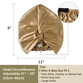 ZIMASILK friction-reduction silk wrap helps prevent breakage and frizz