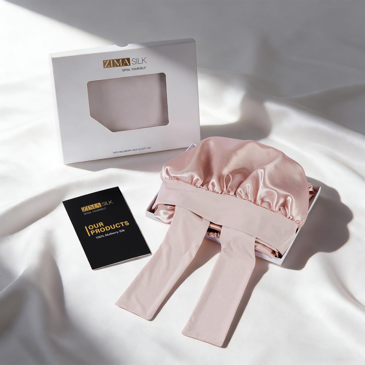 ZIMASILK gift-ready silk bonnet suits self-care or a thoughtful gift.