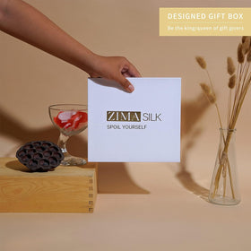 ZIMASILK hand-stitched detail highlights quality craftsmanship.