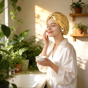 ZIMASILK hypoallergenic OEKO-TEX silk bonnet suits sensitive scalps