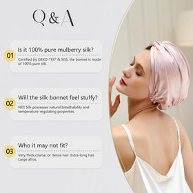 ZIMASILK silk bonnet cream in morning routine setup beside skincare