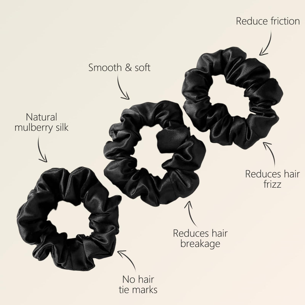ZIMASILK scrunchie with durable elastic band secure and comfortable