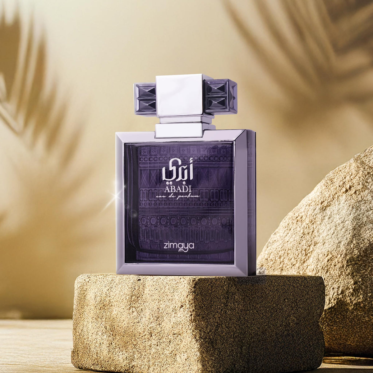 Zimaya Abadi Opulent base notes bottle delivers a smoky, lasting trail.