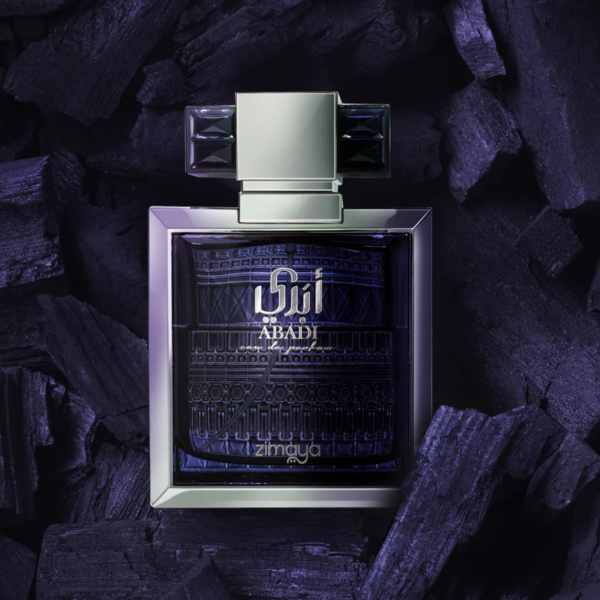 Zimaya Abadi Opulent bottle worn for day to night versatility.
