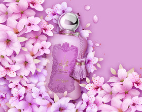 Zimaya Fatima Velvet Love packaging detail, a refined gift-ready bottle for her.