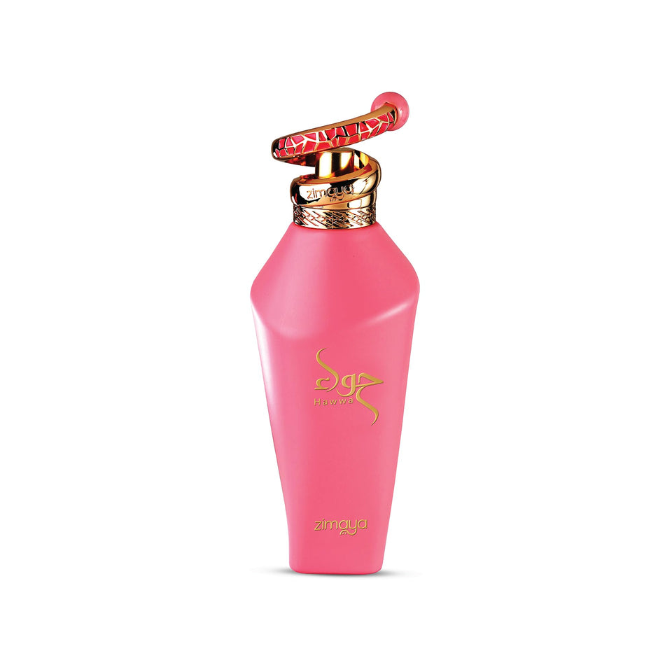 Zimaya Hawwa Pink bottle front view for everyday floral elegance.