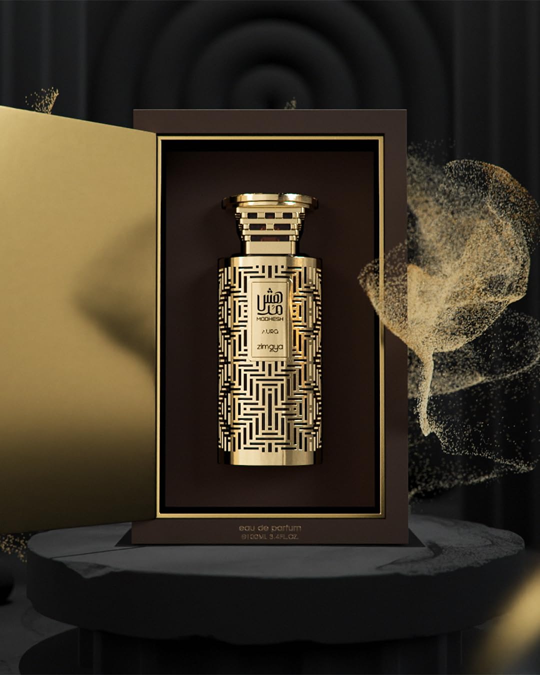 Zimaya Modhesh Aura lifestyle shot with a man, versatile for day and night.