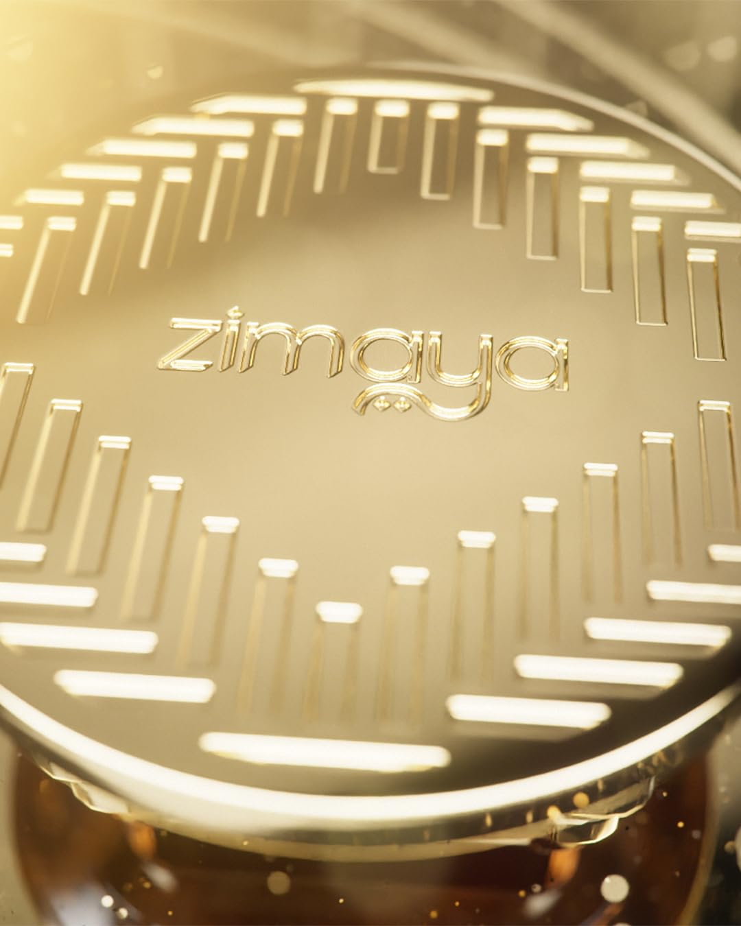 Zimaya Modhesh Aura on wood backdrop evokes refined masculine elegance, ideal for professional settings.